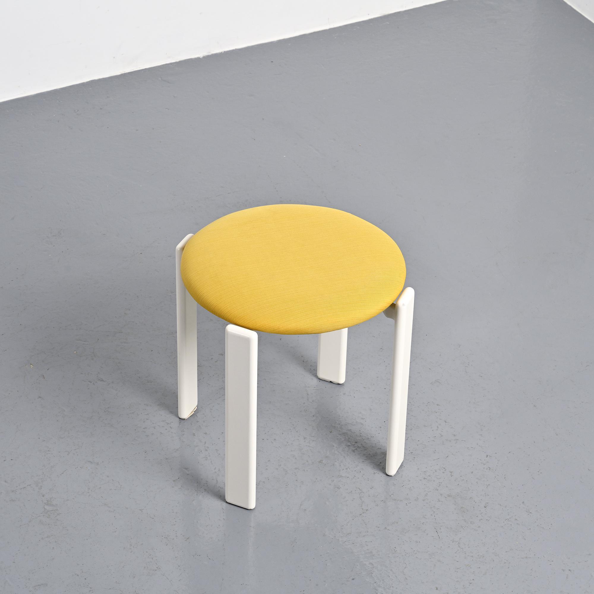 Set of two chairs and a stool by Bruno Rey, Dietiker, circa 1975.