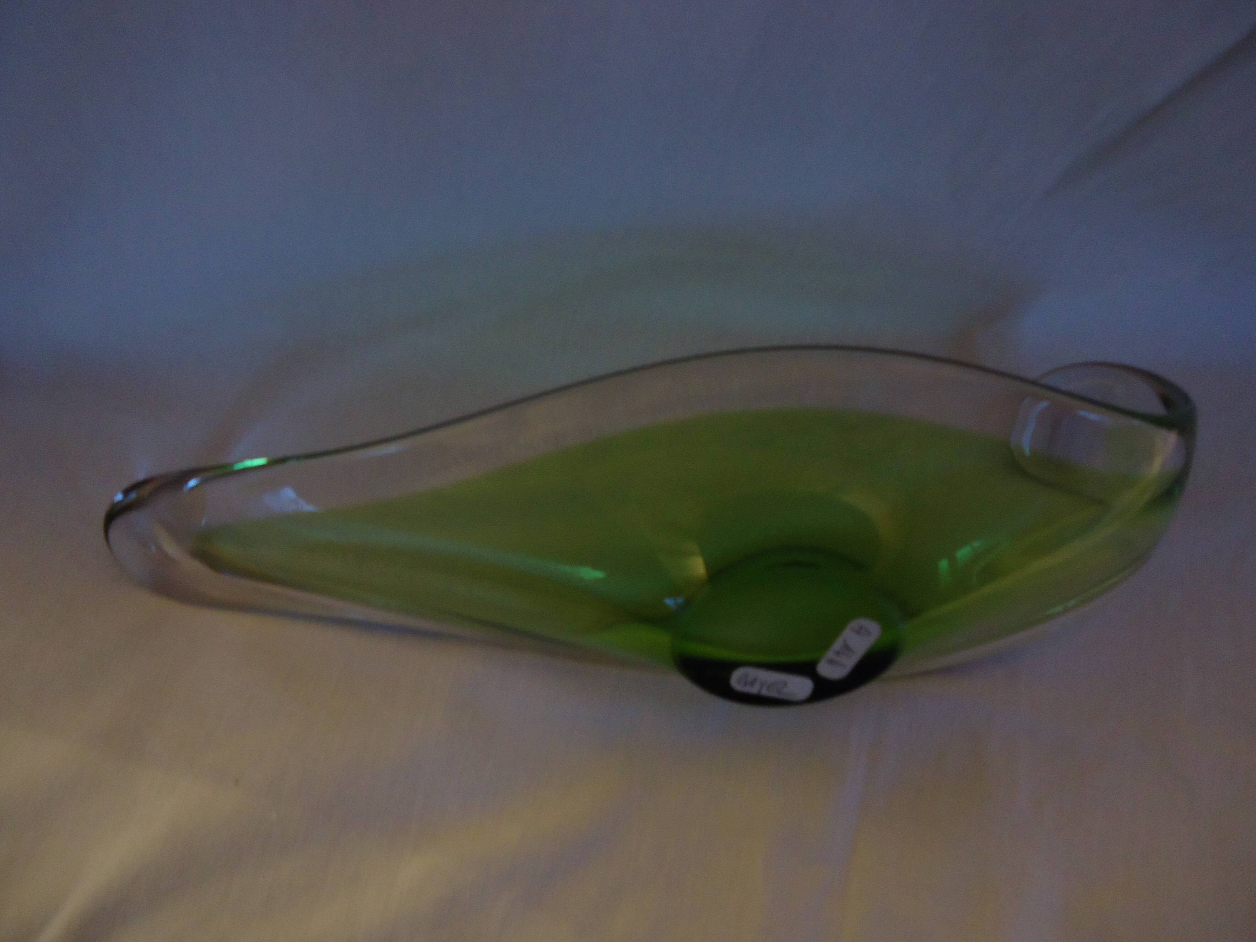Green gradient Cristal de Bayel pocket bowl