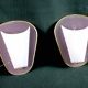 Pair of perspex brass wall sconces, france 1950's