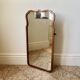 Antique scallop edged wall mirror c.1920-30s