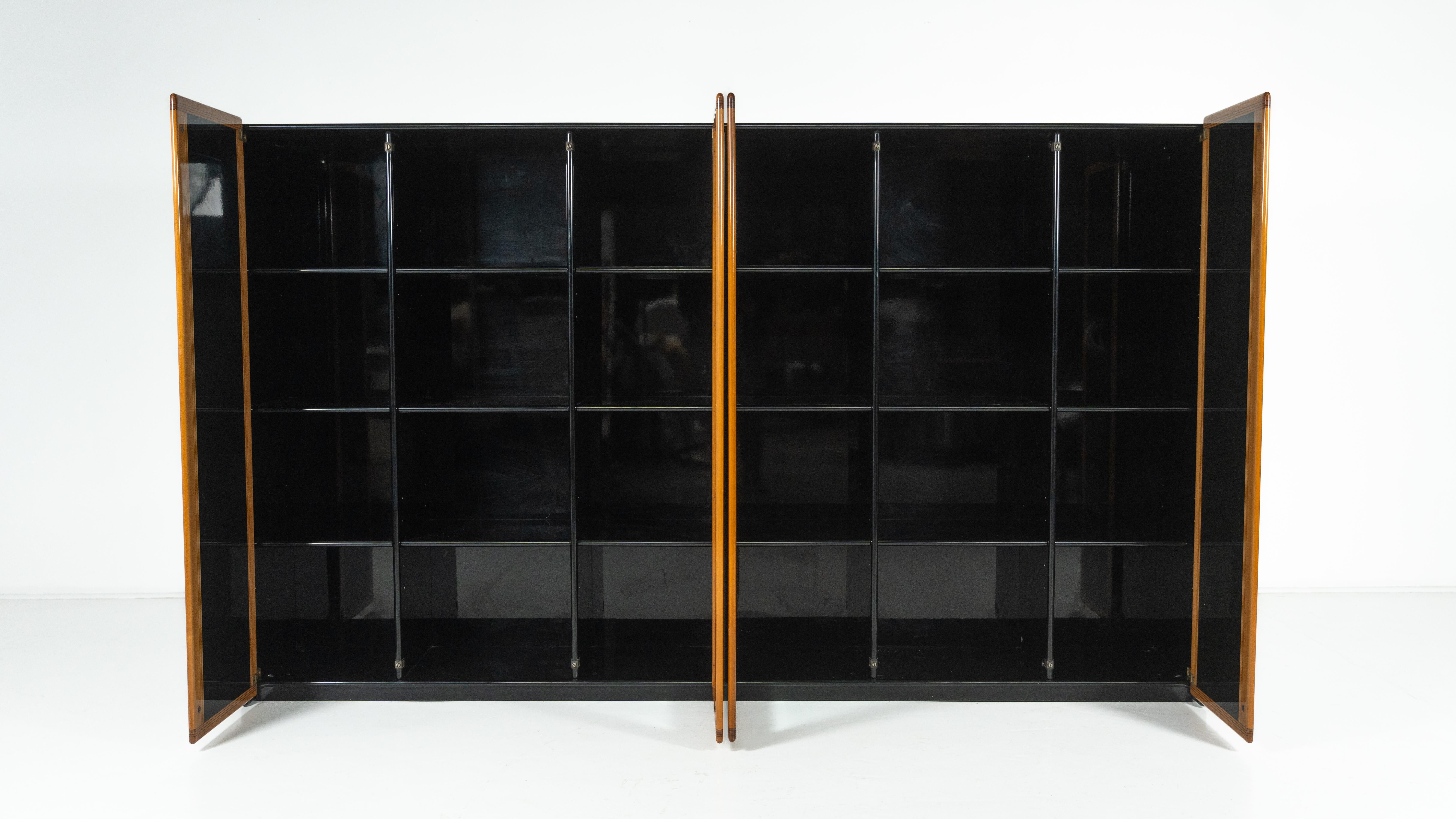 Library/Display Cabinet Artona modern mid-century by Afra and Tobia Scarpa, Maxalto