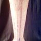 Vase 48 cm papyrus decoration the french glass - charder - schneider