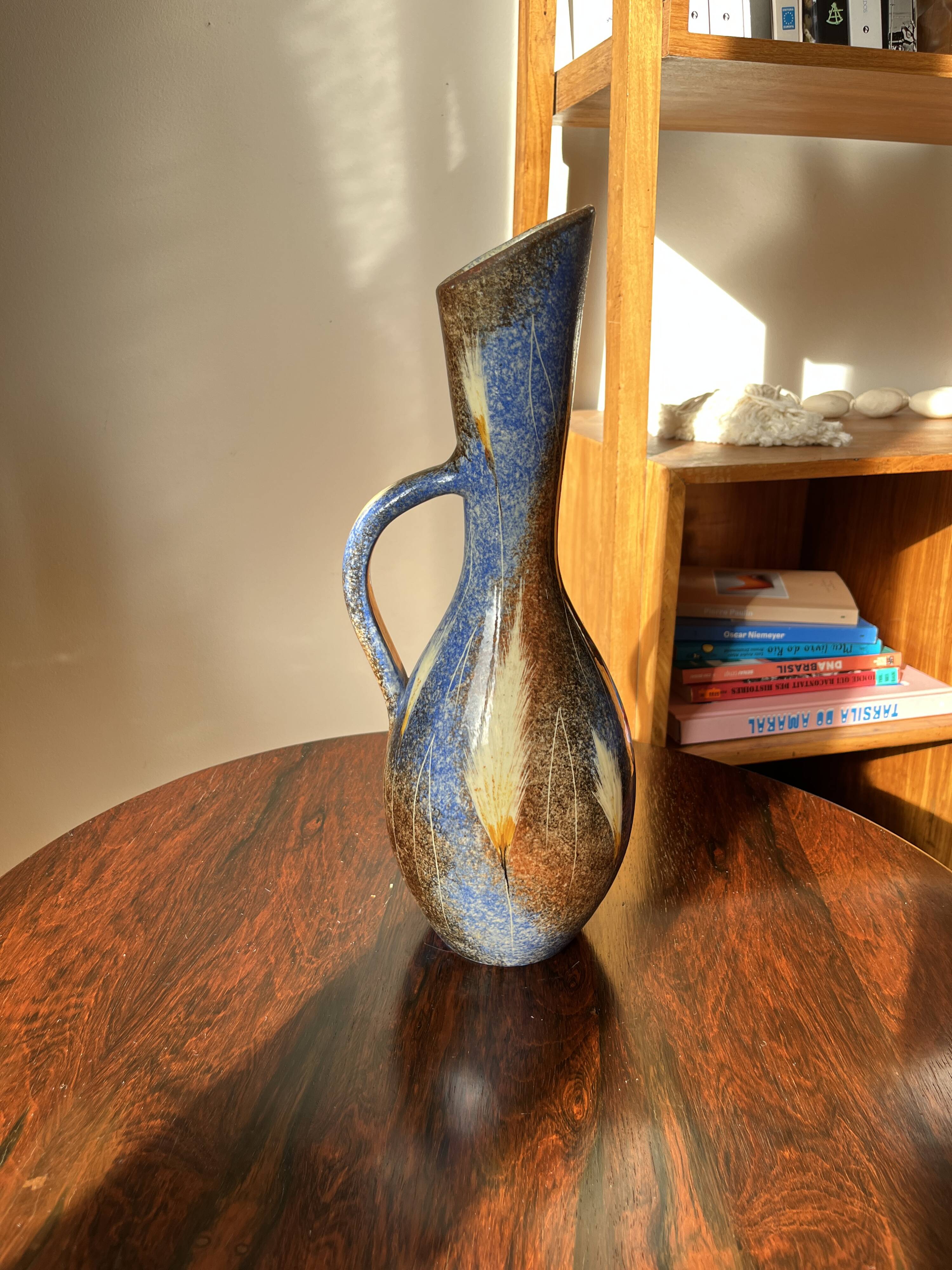 Vintage Biot vase from the 1950s/60s, signed by Georges Tardieu