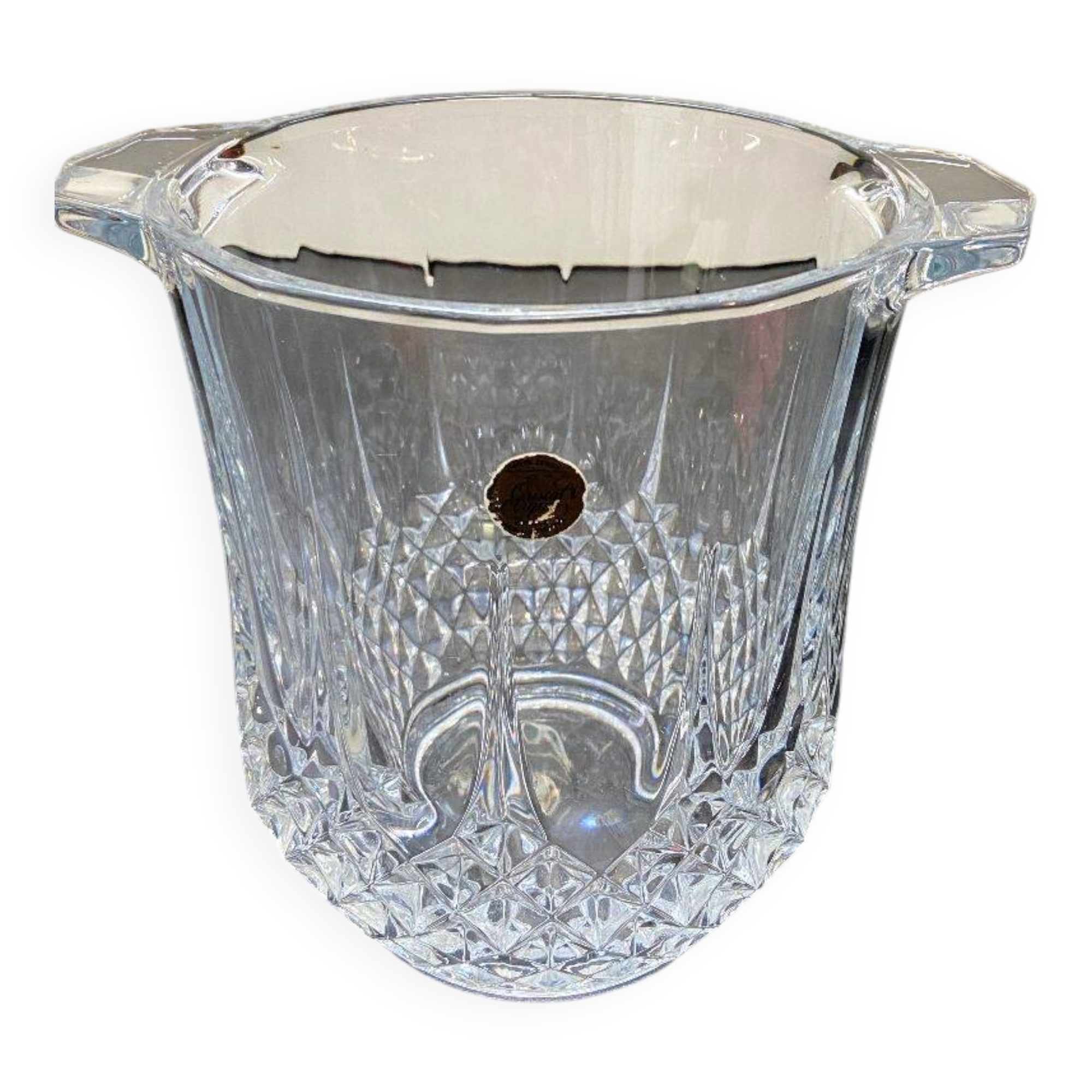 Champagne Ice Bucket Cristal d’Arques France Longchamp Model