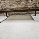 Teak coffee table with smoked glass 1970"