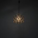 Mid-Century Square Clear Glass Pendant by Kamenicky Senov, 1960's