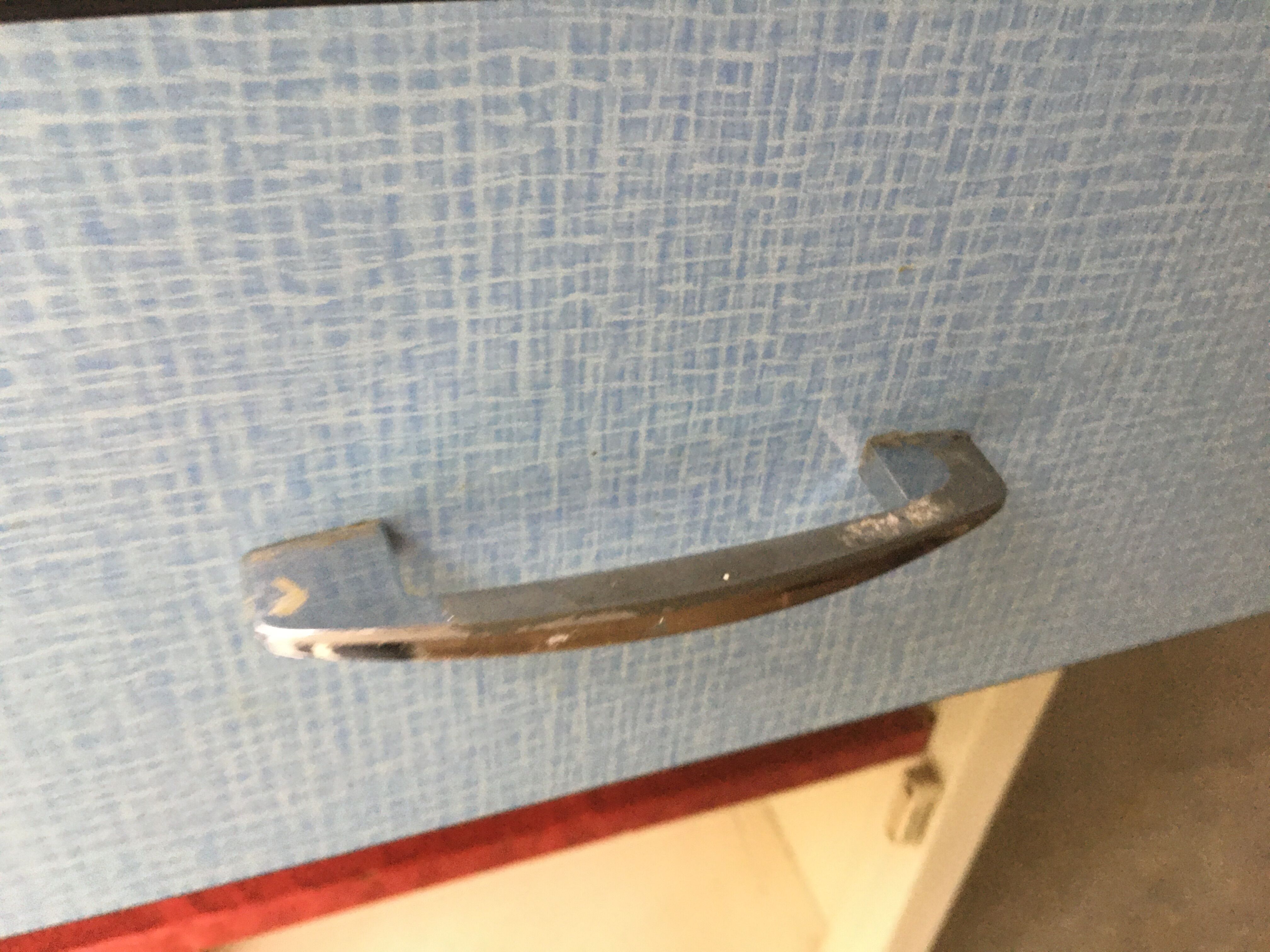 Blue formica kitchen furniture