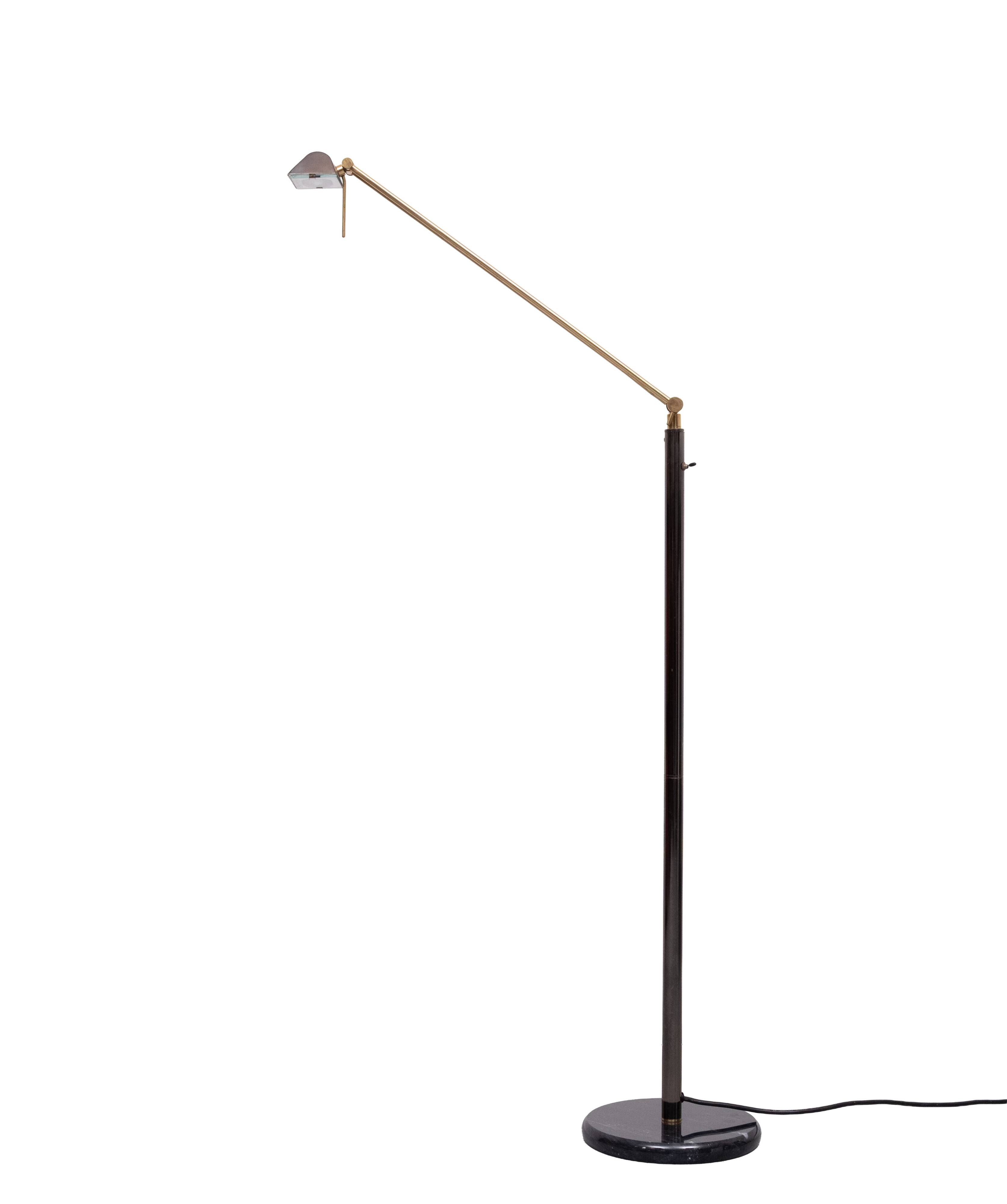 Herda Halogen Floor lamp Marble base 1980s