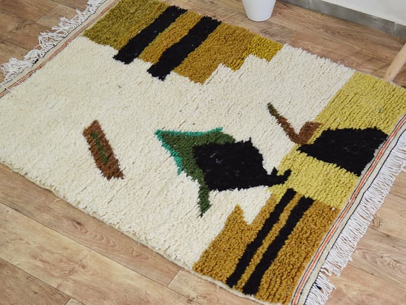 Tapis Berbere Marocain 146x110cm