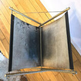 Porte revues cuir et laiton