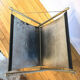 Wearing leather and brass magazines rack
