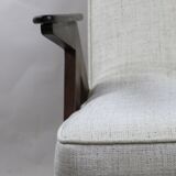 Fauteuil beige Bunny de Józef Chierowski, années 1970