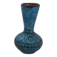 Blue vase signed Alain Maunier