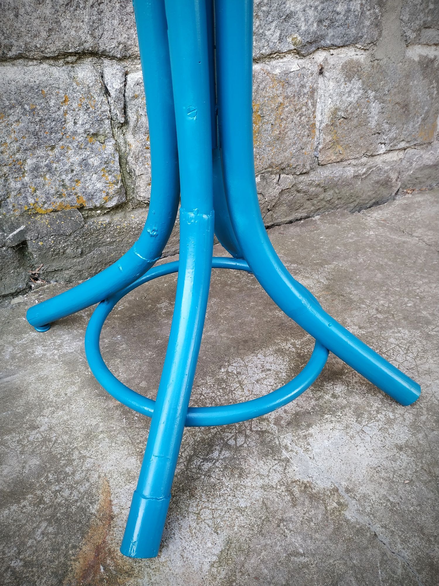 Painted parrot coats door