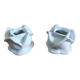 Porcelain pink flower candle holders
