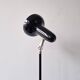 Black model 5427 adjustable floor lamp model for hagoort, 1970's