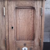 Ancient row of oak mailboxes