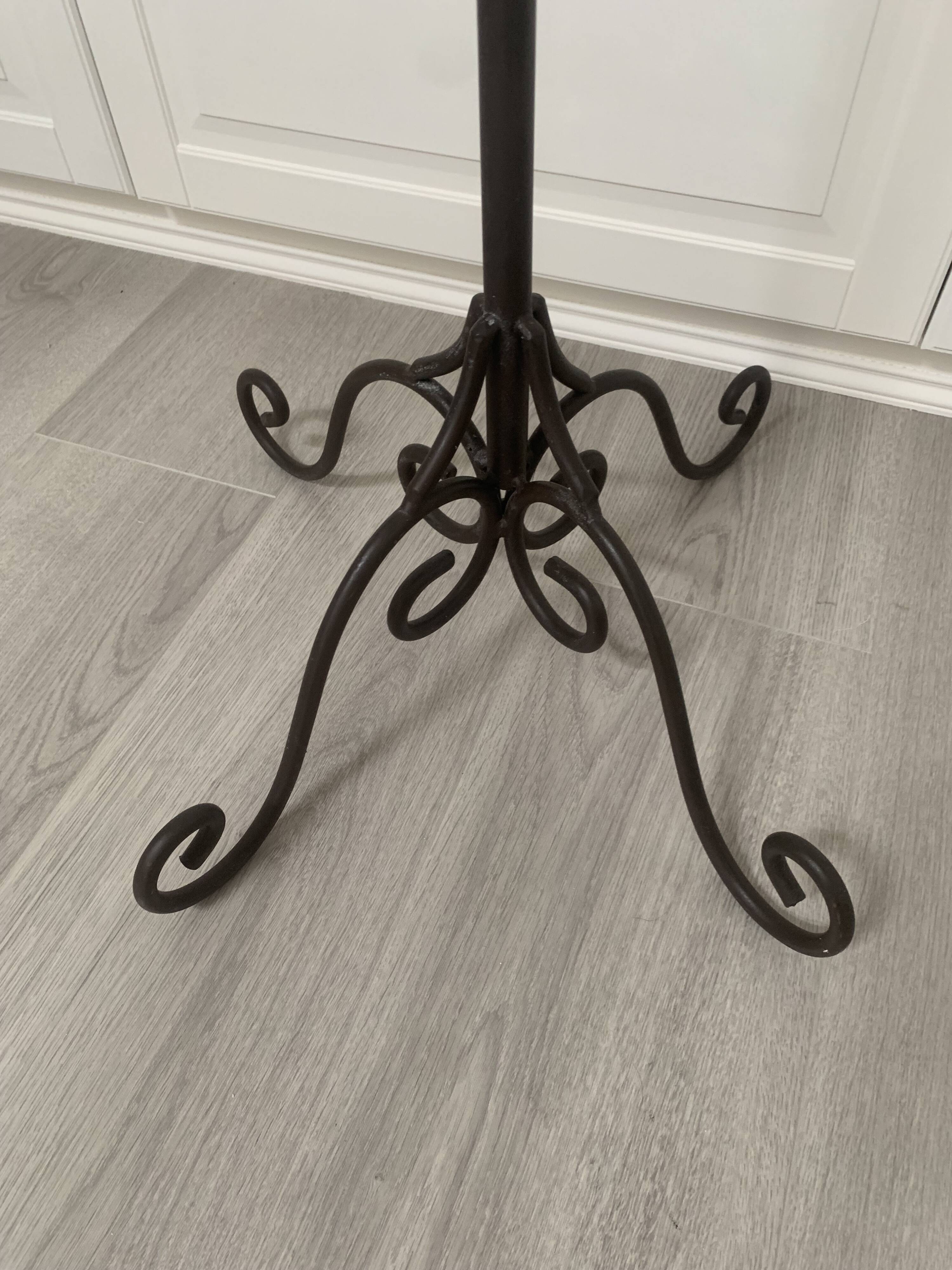 Large black wrought iron floor candelabrum (H150 cm) – Classic & Roman style