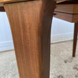 Scandinavian extendable round table in teak dia 116cm an60