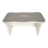 Vintage repainted farmhouse stool or footrest