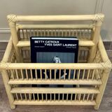Rattan magazine/bottle holder
