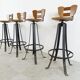 Vintage brutalist bar stools, 1970s