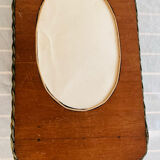 Miroir ovale en osier
