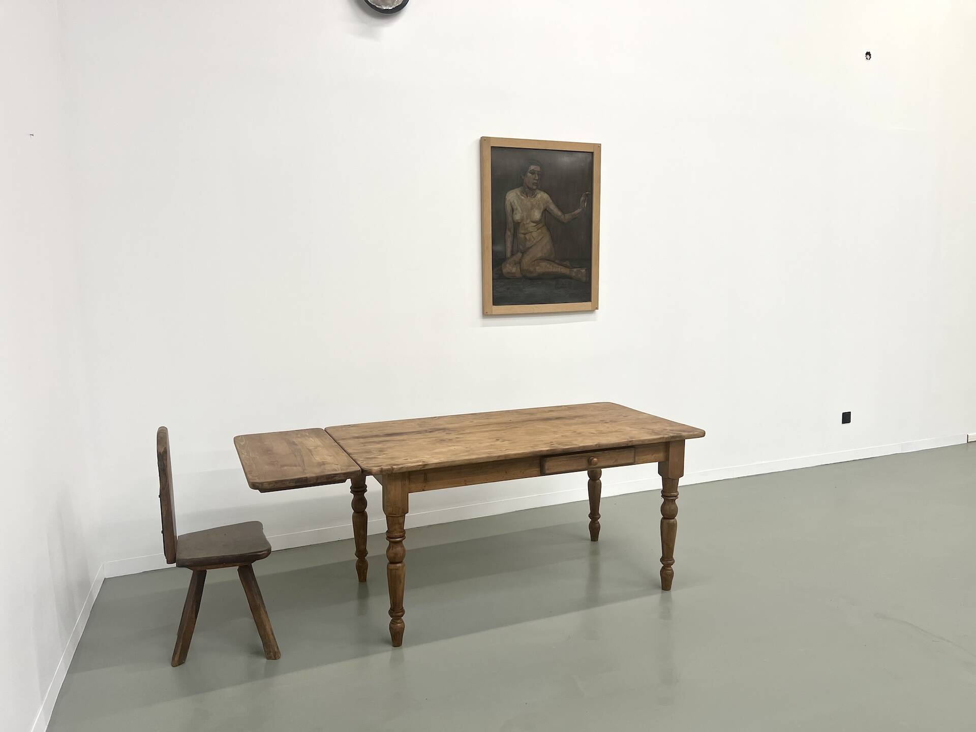 70s pine farmhouse table