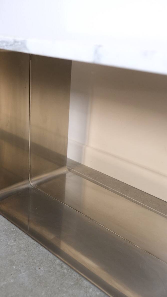 70s marble and aluminum coffee table