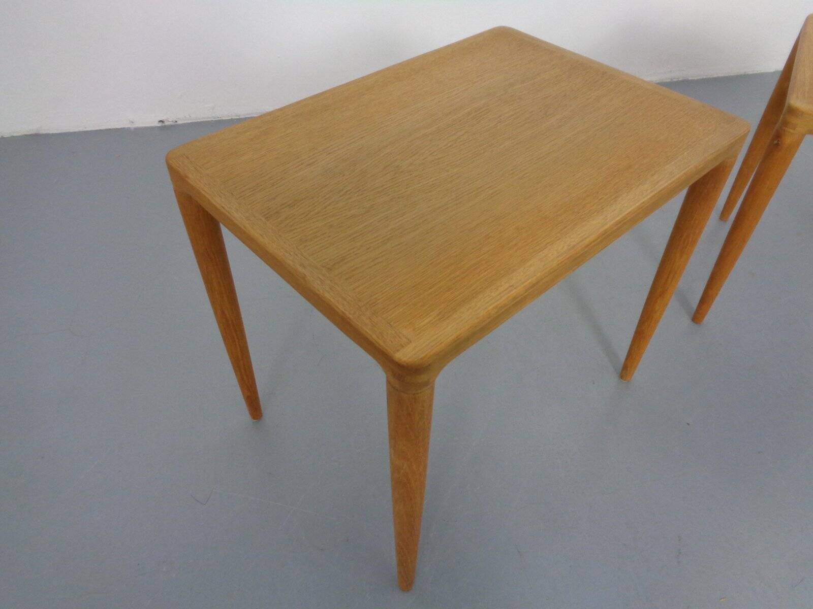 Danish Oak Nesting Tables by H.W. Klein for Bramin, 1960s, Set of 3