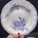 Antique lavender blue plates charm of yesteryear Flore Sarreguemines UC