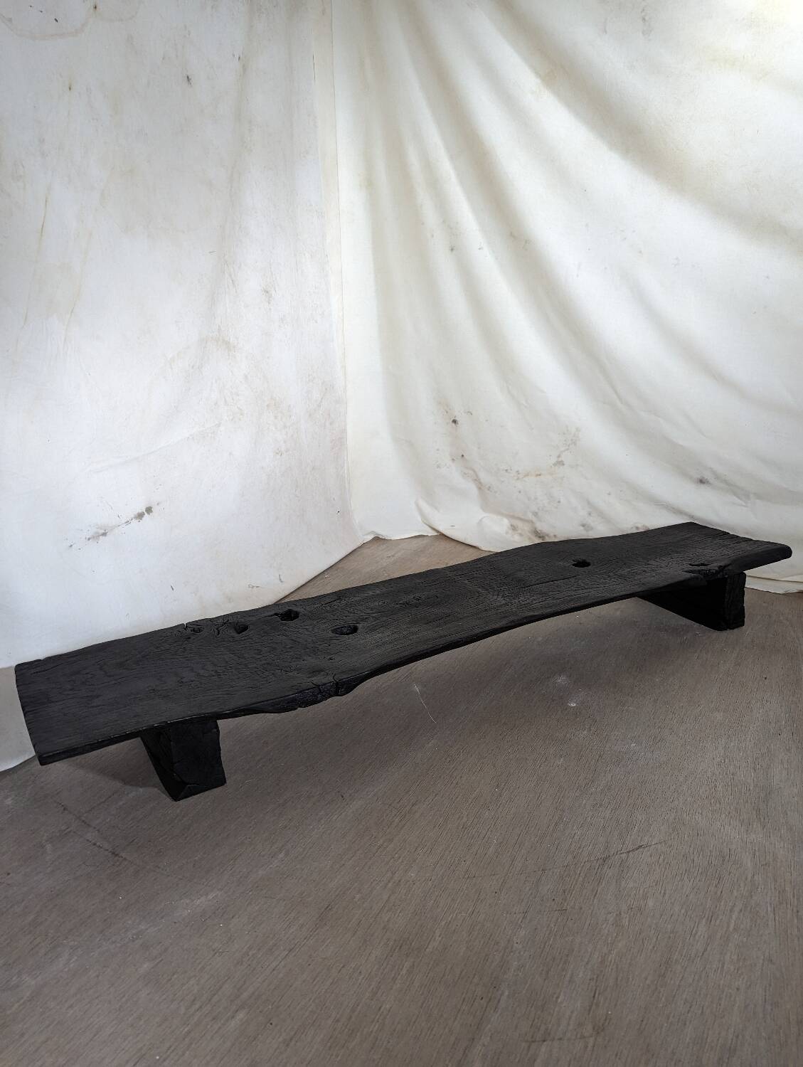 Table basse chêne brûlé