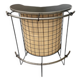Metal and rattan bar, 1950s