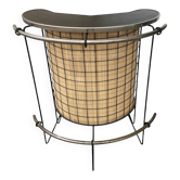 Metal and rattan bar, 1950s