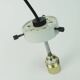 Grande suspension glashuette limburg abat-jour en verre opalin blanc en forme de fleur