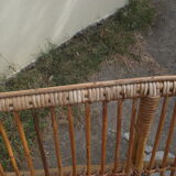 Rattan bench from the 1960s