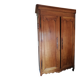 Louis XV style wardrobe entirely pegged wood with 2 cherry wood doors.