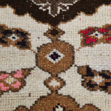 Tapis de coureur turc beige brun large