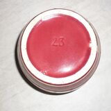 Cache-pot en céramique rouge et or vintage