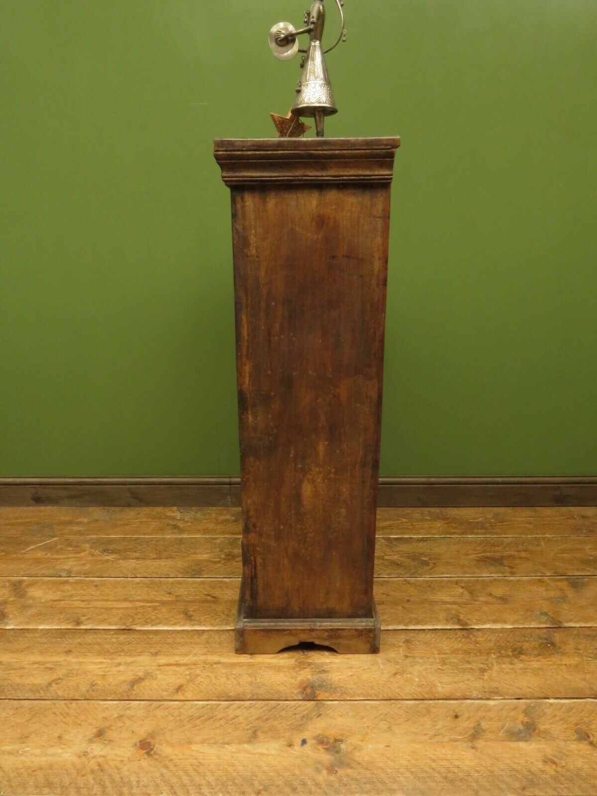 Vintage Indian Cabinet with Iron Railway Insert Door, Narrow Drinks Cabinet, No2