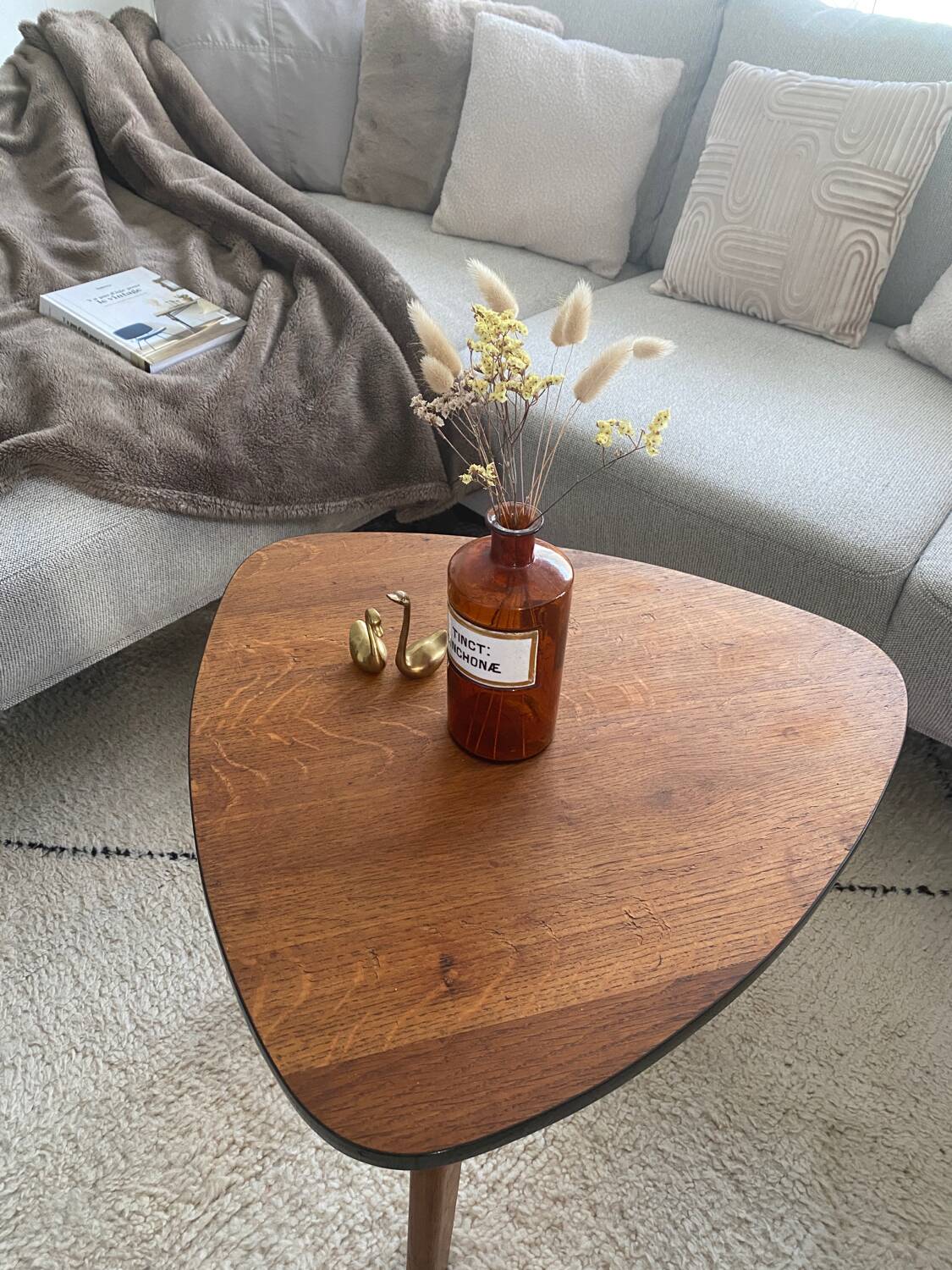 Vintage tripod coffee table