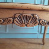 Louis XV style caned bench