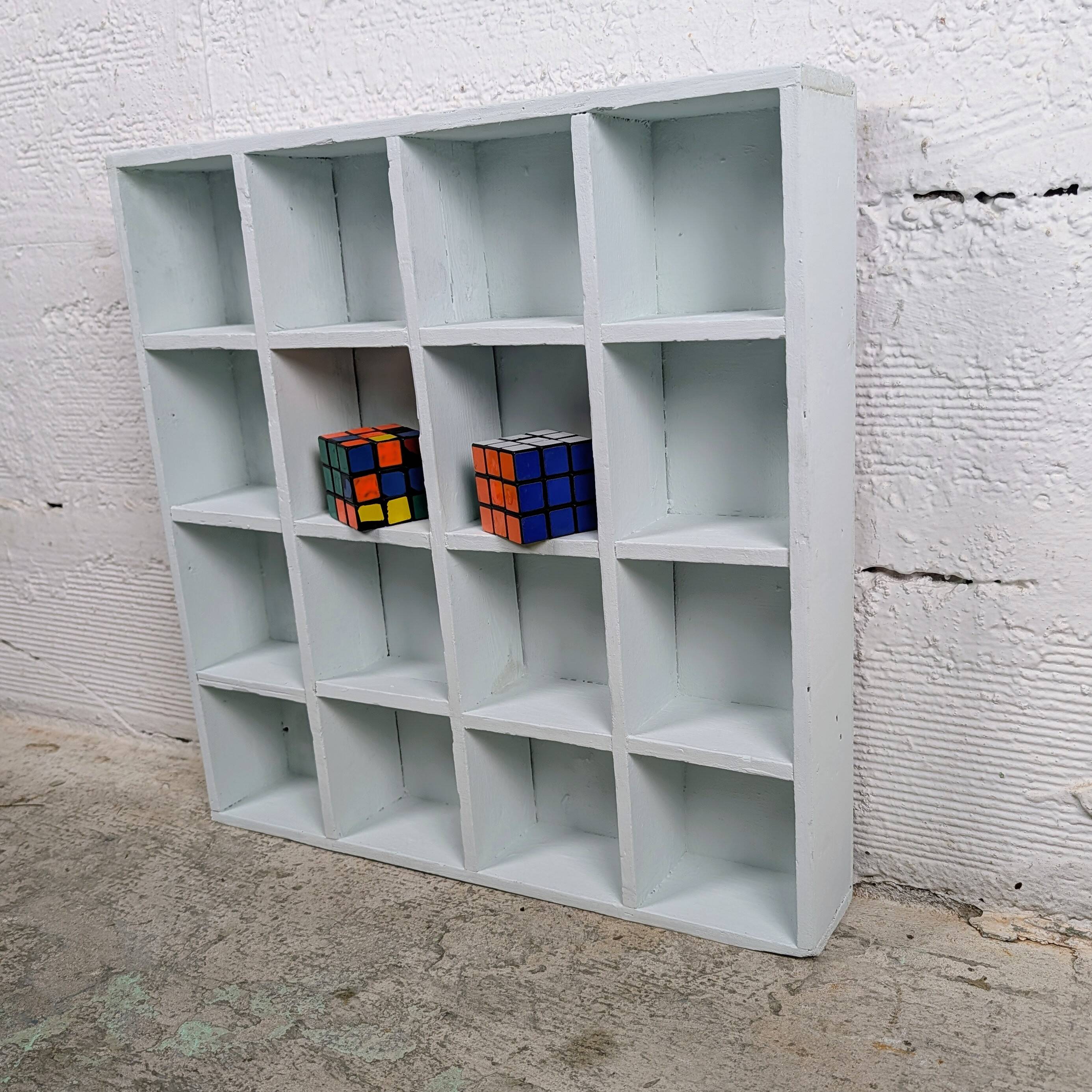 Wooden shelf – 16 compartments
