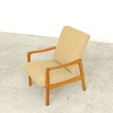 Pair of Jitona Sobeslav cream armchairs Ex Czechoslovakia