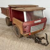 Vintage toy: wooden dump truck Dejou