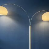Vintage Dijkstra double bow mushroom floor lamp