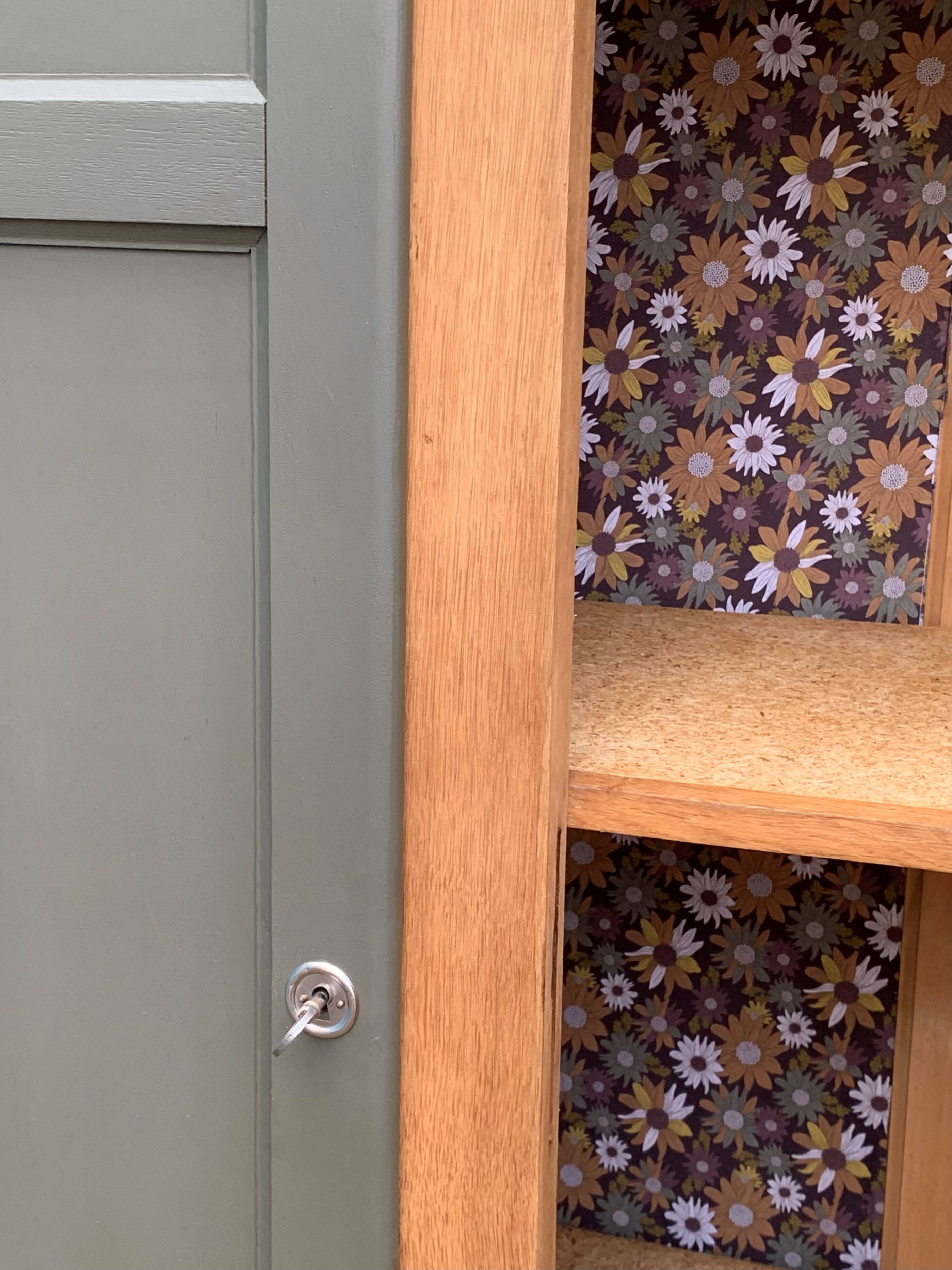 Parisian solid oak wardrobe 1960