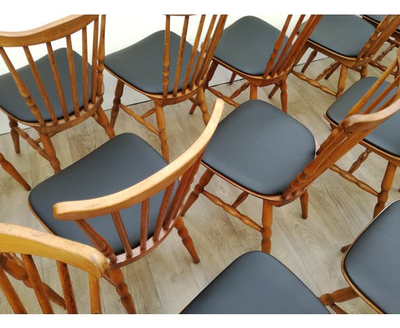 Lot de 14 chaises bistrot Baumann