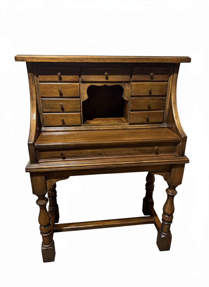 Secrétaire / Bureau de notaire anglais ou néerlandais ancien — vers 1780–1840