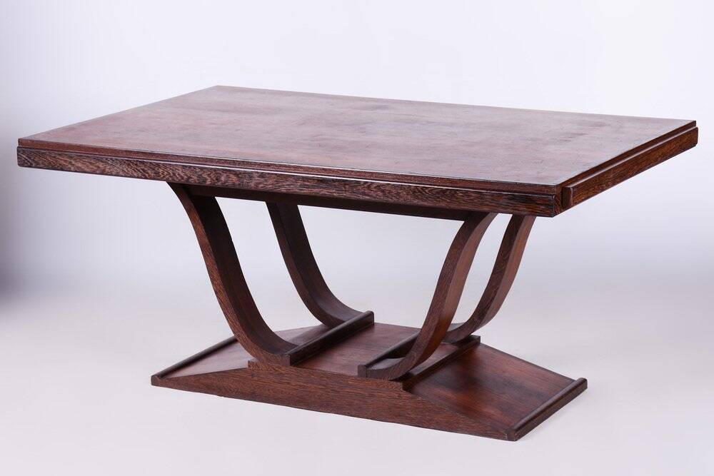 Art Deco Folding Table in Wengé, France, 1920s